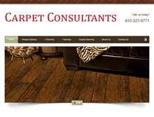 Tablet Screenshot of carpetconsultantsmd.com